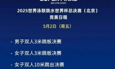 世俱杯官网:2025北京跳水世界杯总决赛赛程时间表 中国“梦之队”参赛名单